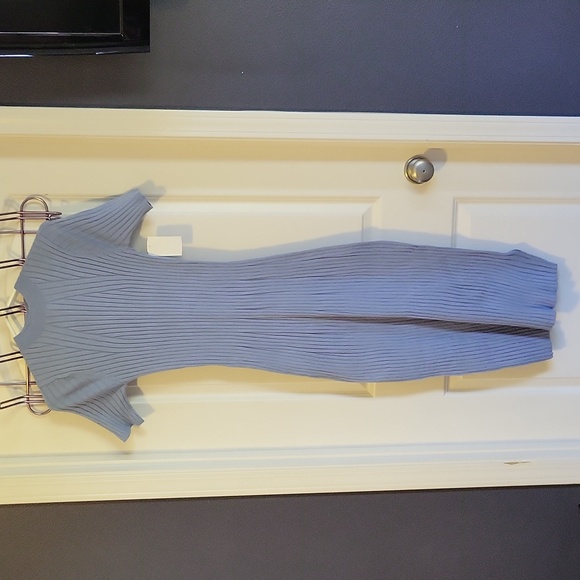 Varley Maeve Ribbed Dress in Ashley Blue XXS NWT - Picture 12 of 13